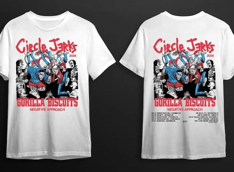 Circle Jerks Announce U.S. Tour 2026 T shirt T tshirt gift for fan PP2990 S