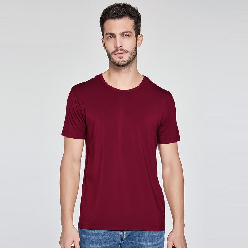 Men's Bamboo Fiber Antibacterial Plus Size Short Sleeve T-Shirt