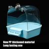 Bathtubs Kit Clear Hanging Bird Bath for Cage Plastic Waterproof Bath Shower Box Mounted Wear-resistant