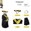 Vocaloid Kagamine Twins Cosplay Costume Set With Printed Jacket For Anime Fans