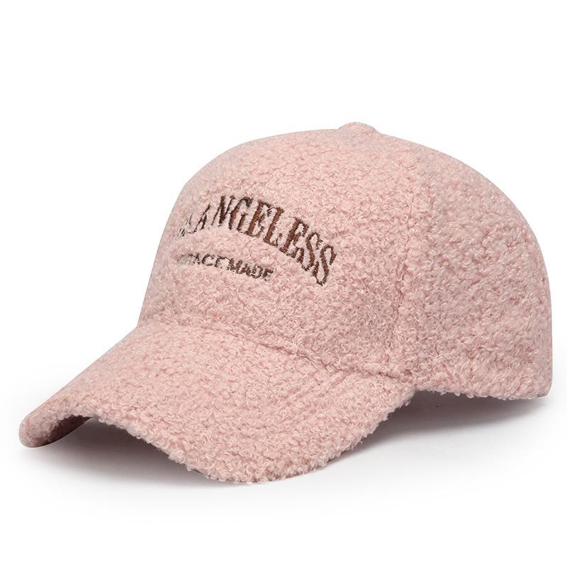 Hat Autumn and Winter Letter Embroidery Cap Women's Fashion Travel Warm Anti-Baseball Cap