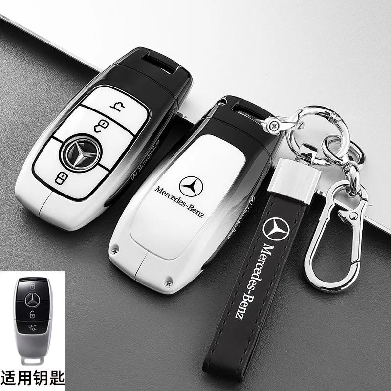 Car Key Case Cover for Mercedes Benz E C S GLC Class E200 E400 E63 W213 S550 S560 C260 A200 Key Shell Protector qq1