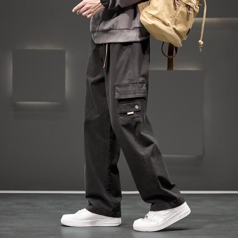 Men's 2025 Fall Casual Relaxed Fit Straight-Leg Workwear Pants