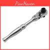 " Drive Ratchet " 14 Handle 2in1 Flex Head Ratcheting Wrench Socket Bit Driver With Reversible