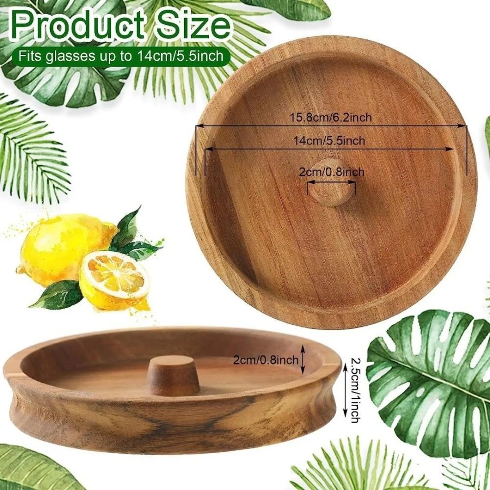 Wooden Seasoning Dish Portable Cup Salt Rimmer Juice Garnish Tool Sugar Edge Box  Bartender Tool