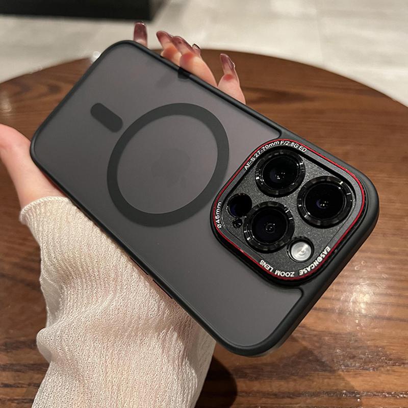 Luxury Matte For Magsafe Wireless Charge Magnetic Case for iPhone 14 Plus 13 12 Pro Max Clear Shockproof Soft Bumper Armor Cover