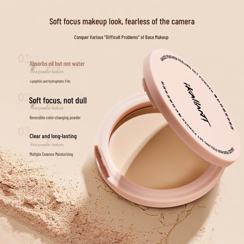 Kalan Dai Feather-Light Matte Setting Powder Foundation - Long-Lasting Brightening Soft-Focus Makeup for a Flawless Base