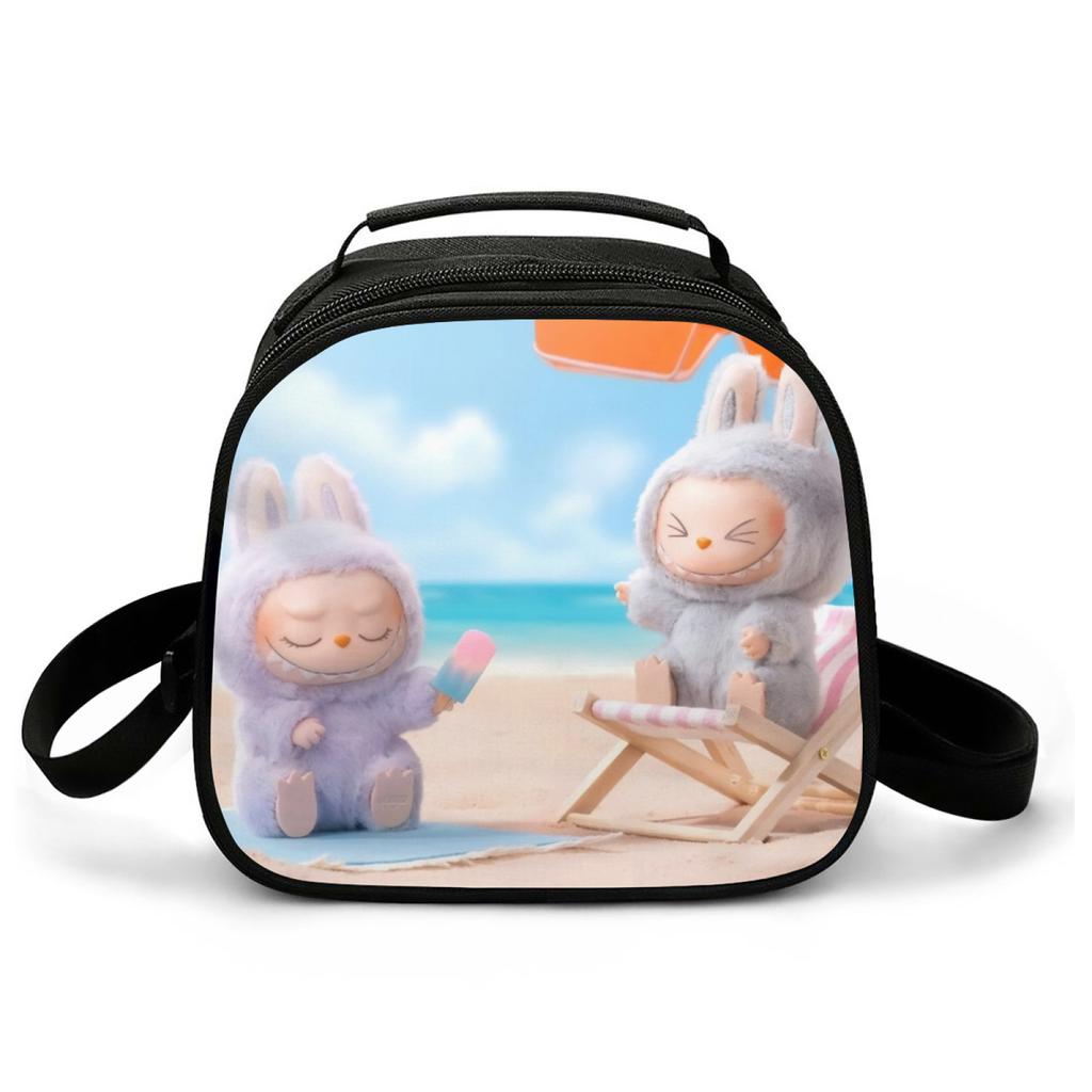 Picnic Bag Primary And Secondary School Students Thermal Insulation Bag Cartoon Animation Handbag Lightweight Wear-Resistant Lunch Box Bag