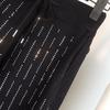 Fall/Winter Women's High-Waist Knit Pants Rhinestone Loose Knit Harem Pants Casual Knit Sweatpants