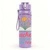 1PC Teachers Plant Seeds Quote 750ml Color Plastic Sports Water Bottle Leakproof Flip Straw Lid Suitable for Sports Office Home Use