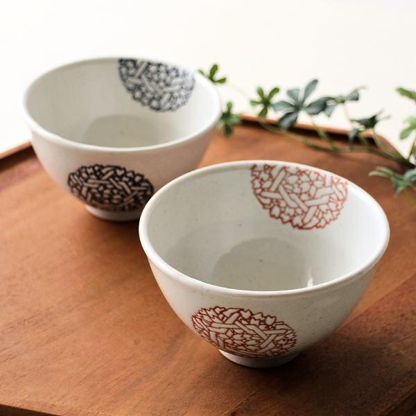 Couple rice bowls bowl set pottery Arita ware ceramic made Japan simple stylish Japanese tableware Hanatemari 2 color set.