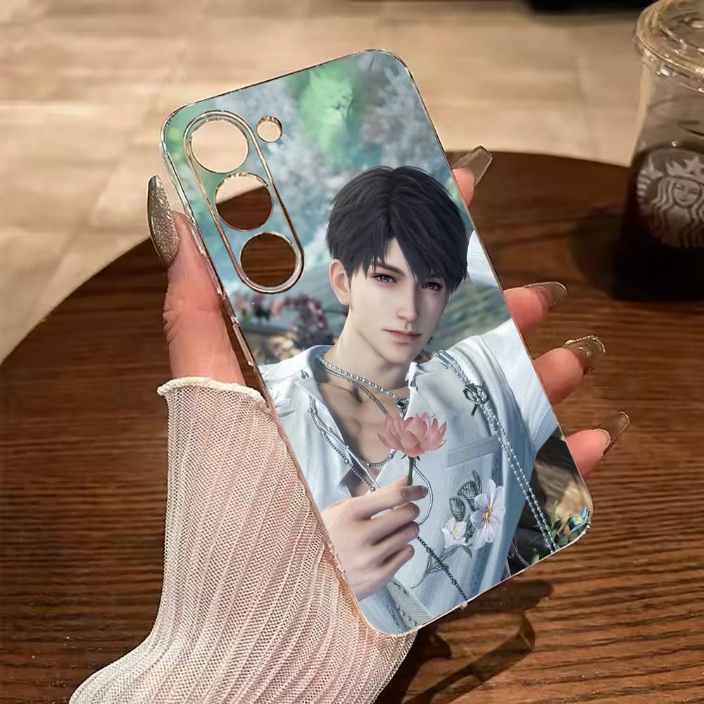 C-C-aleb-love-deep- s--space Clear Soft Silicone Phone Case for Samsung Galaxy A71, A70, A52, A51, A40, A30