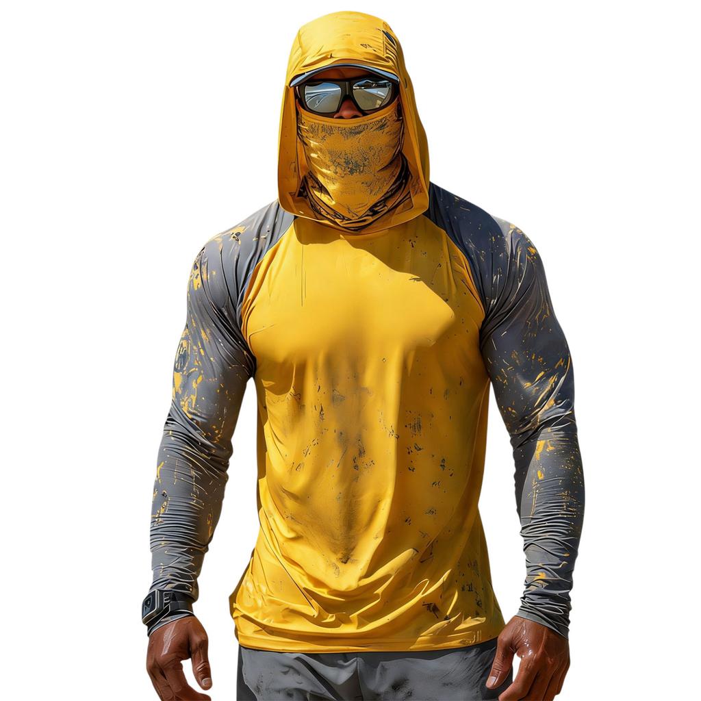 Fishing Shirts for Men with Hoodies for Men Design Sun Hoodie Long Sleeve Shirts for Men Fishing Shirt for Outdoor Activities