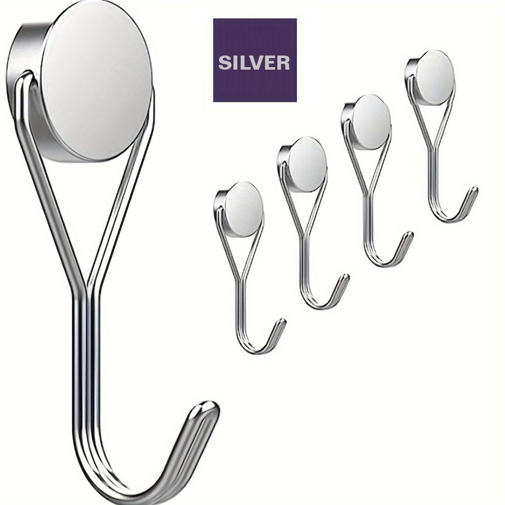 4/7/11 szt. Haki magnetyczne, Haki magnetyczne o dużej wytrzymałości 26 funtów do zawieszania, Silne magnesy neodymowe z obrotowym hakiem na rejs, lodówkę