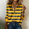 Women's Shirt Blouse Print Button Long Sleeve Casual Basic Shirt Collar Regular Top