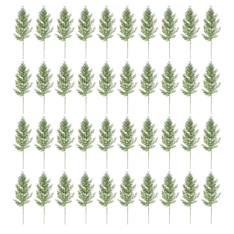 

40 Piece Pack of Christmas Tree Limb Wreaths Ornament Christmas Decor Party Supplies Pine Needle Branch Fake Pine 1