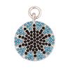 New Trendy Shining Space Sun Moon Star Charm Pendant, Gold Inlaid Cubic Zirconia Jewelry Necklace Bracelet Making Supply L44