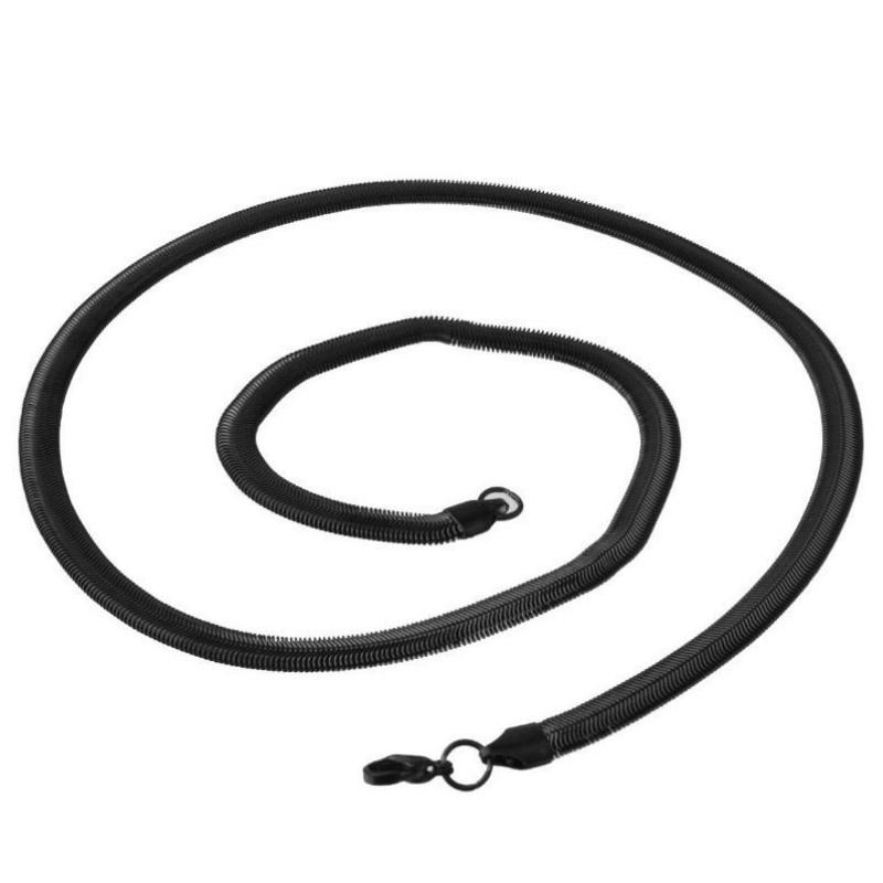 Buy Black Snake Chain Jewelry 6mm Wide 