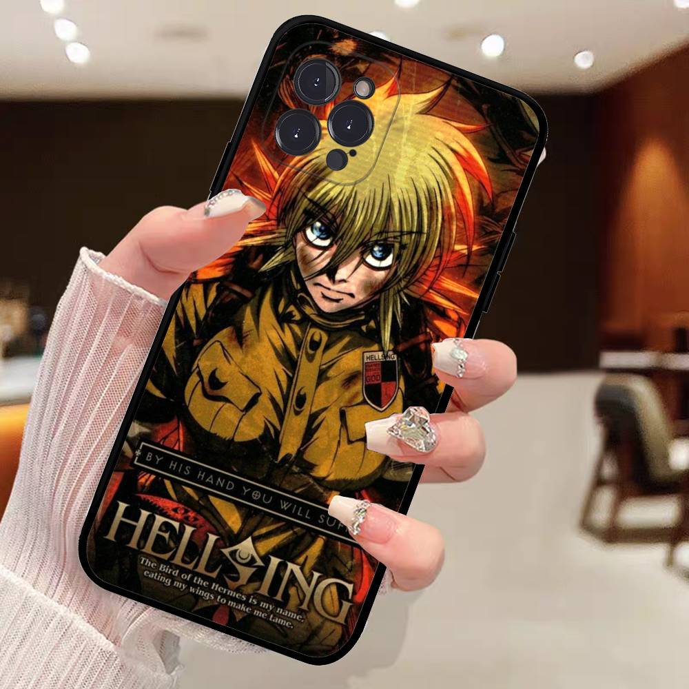 Horror Anime Hellsing Phone Case For IPhone 14 Plus 13 Mini 11 16 15 17 Pro Max Protection Shockproof