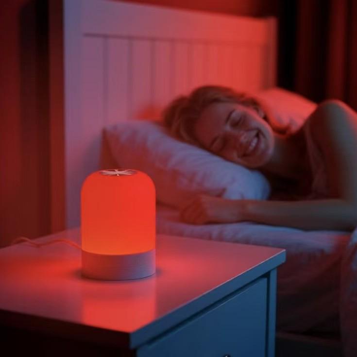 670nm Sleep Lamp for Mother & Baby: Red LED Night Light for Improved Sleep & Relaxation
