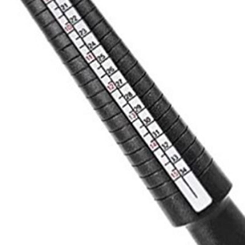 4Pcs Ring Measurement Tool Black High Accuracy Durable Plastic Clear Number Ring Sizer for Gauge Finger Jewelry