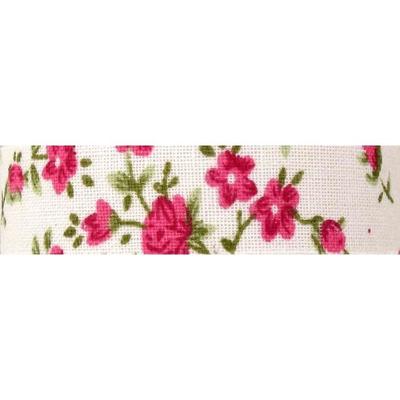 MégaCréa DIY - Floral Pink Adhesive Fabric Tape 1.5 Cm X 3 M