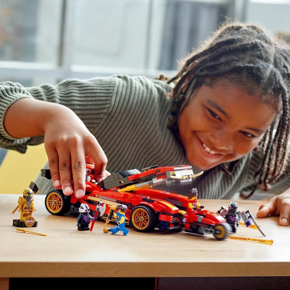 LEGO Ninjago X-1 Ninja Charger Building Toy for Boys 8 Years and Up, Vehicle, Block Set