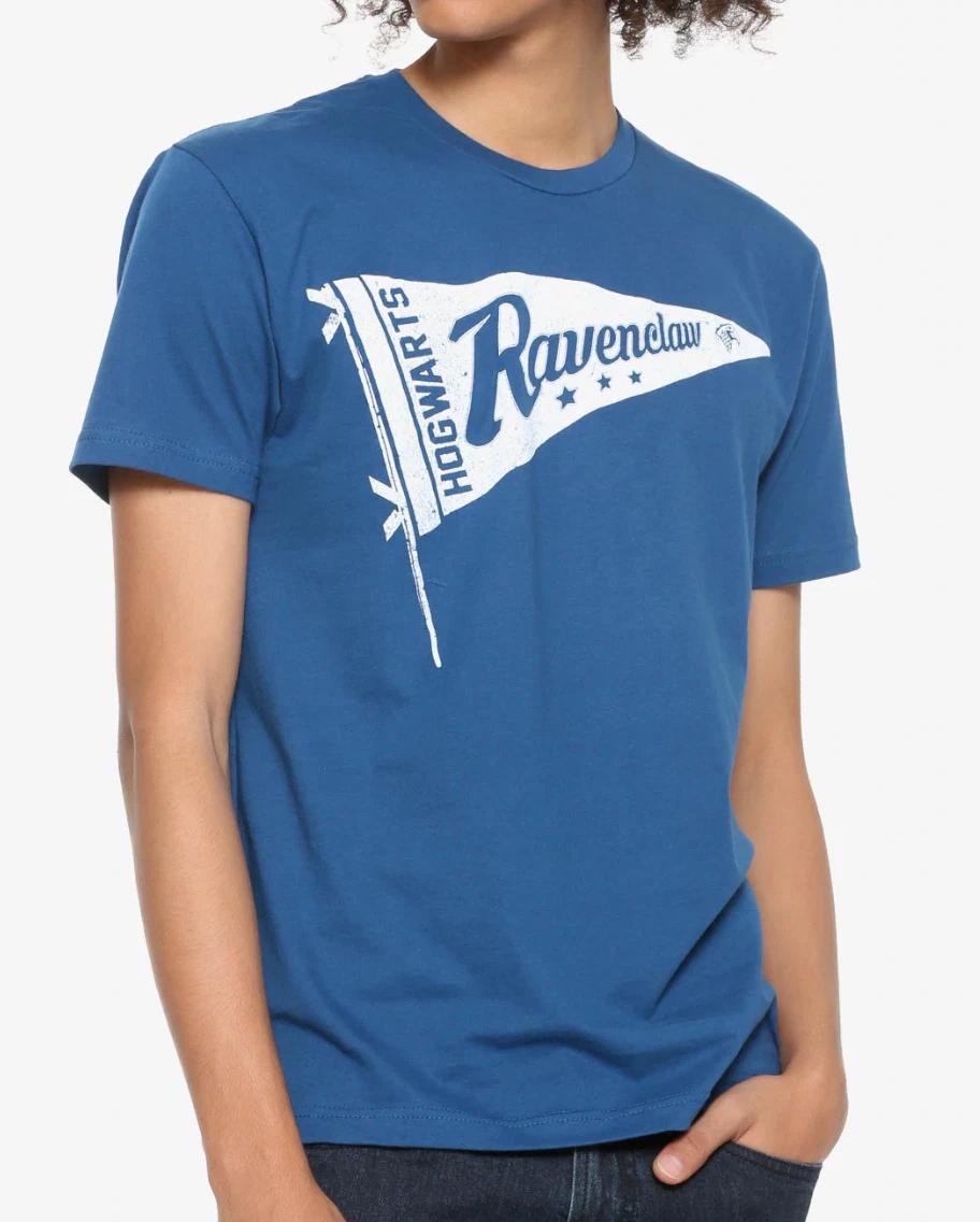 Harry Potter RAVENCLAW PENNANT 100% Cotton T-shirt Mens Tees Top NEW Licensed & Official S