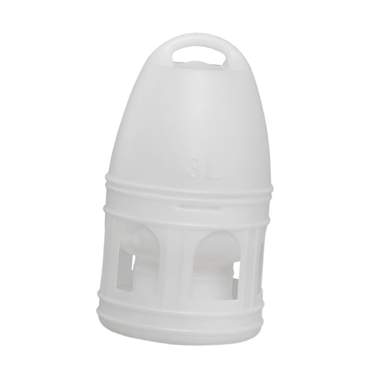 

Bird Waterer with Hanging Handle Durable Plastic Pigeon Drinker Feeder Container for Parrots and Poultry Cage Accessories