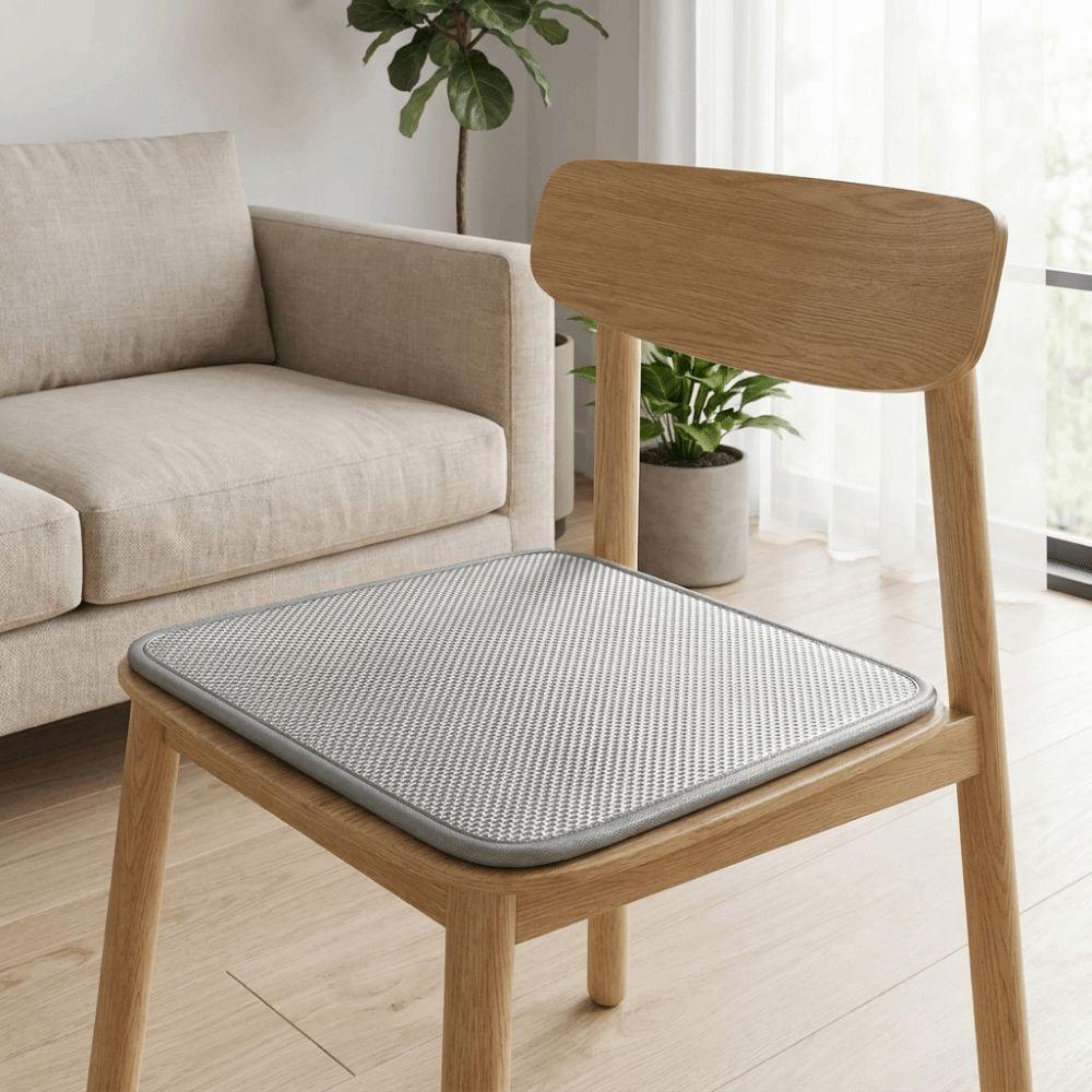Universal Breathable Ice Silk Seat Cushion Wear Resistant Non-Slip Office Chair Cushion Square Chair Mat Home Decor
