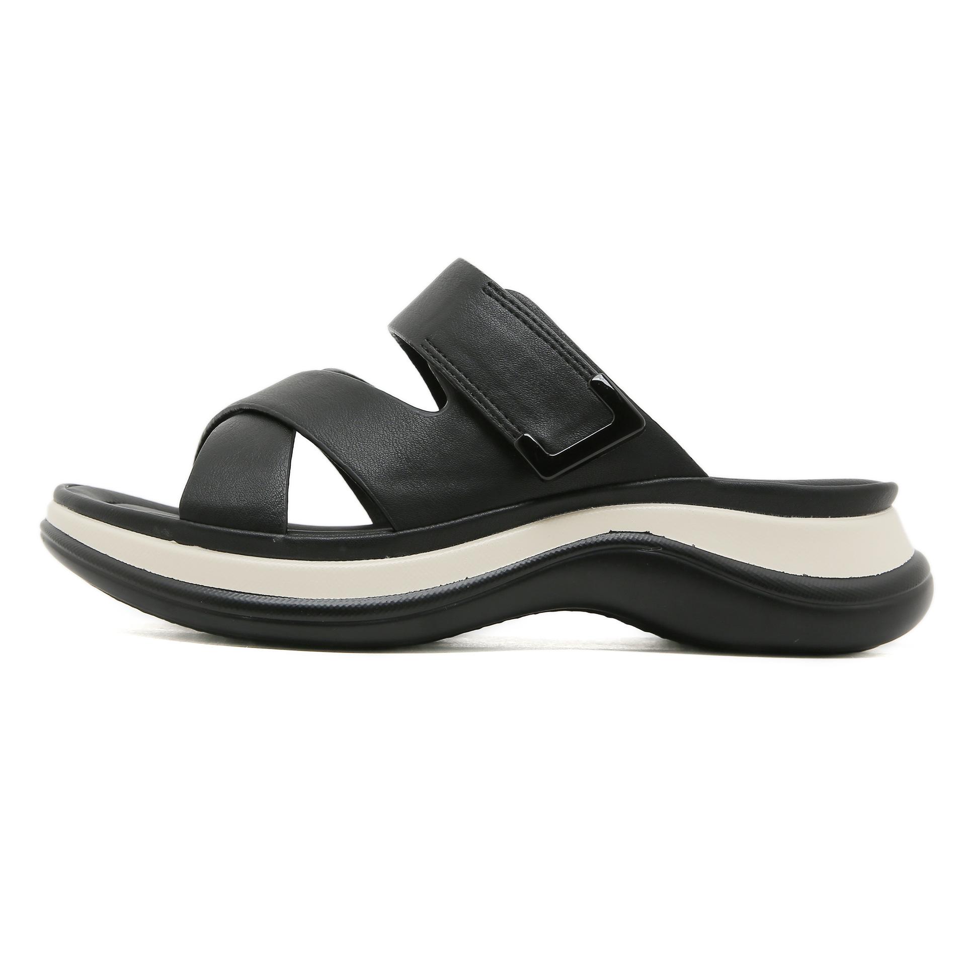 

Fashion Shoes for Women Plus Size 35-41 Summer Fashion Slip on Platform Wedges Comfortable Slippers Women Casual Sandals Footwear 41 чёрный
