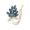 New Korean Version Austrian Crystal Brooch Slightly Inlaid Zircon Corsage High-End Fashion Clothing Accessories Brooch Wholesale