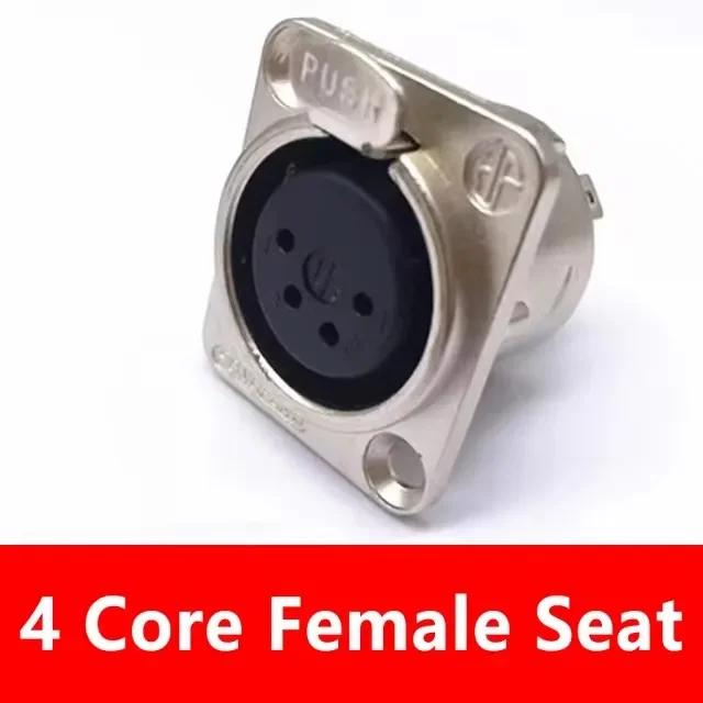 5/20/100Pcs XLR 3/4/5Pin Plug Male Female Jack XLR Socket with Copper Contact Panel Connector for Audio Microphone