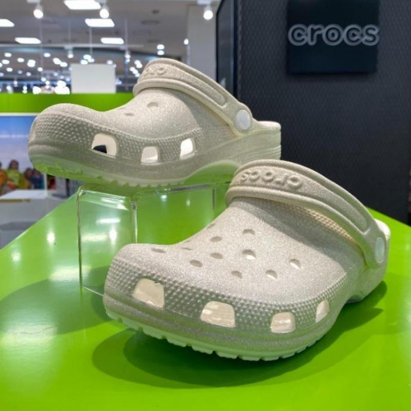Crocs Hc02 Classic Glitter Clogs 205942 100