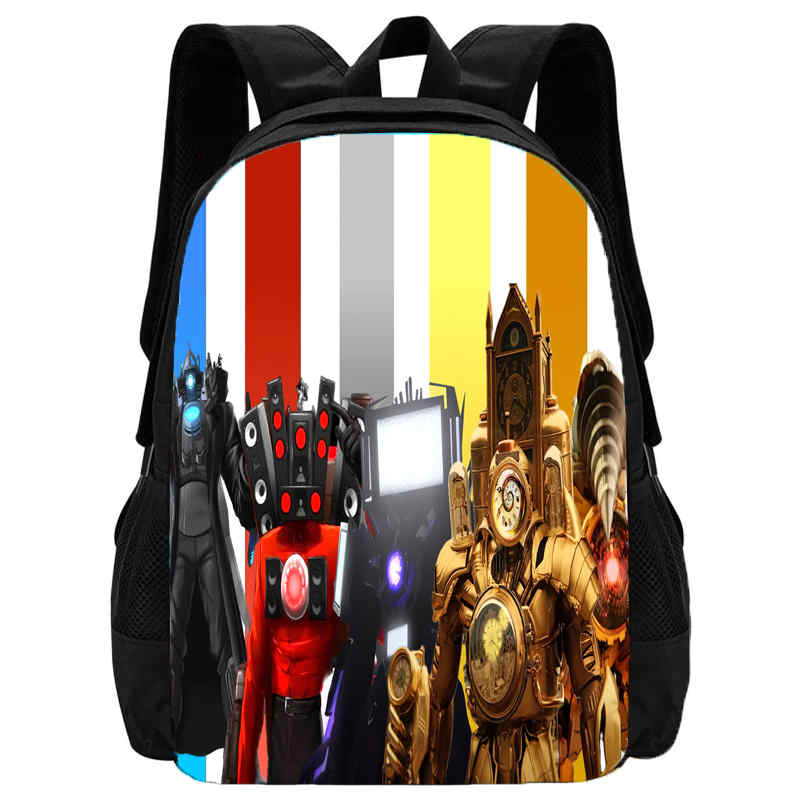 Mochila Skibidi Toilet School Backpack Cartoon School Bag for Boys  Titans Cameraman Children Backpack  Speaker Tv Man Kids Bags