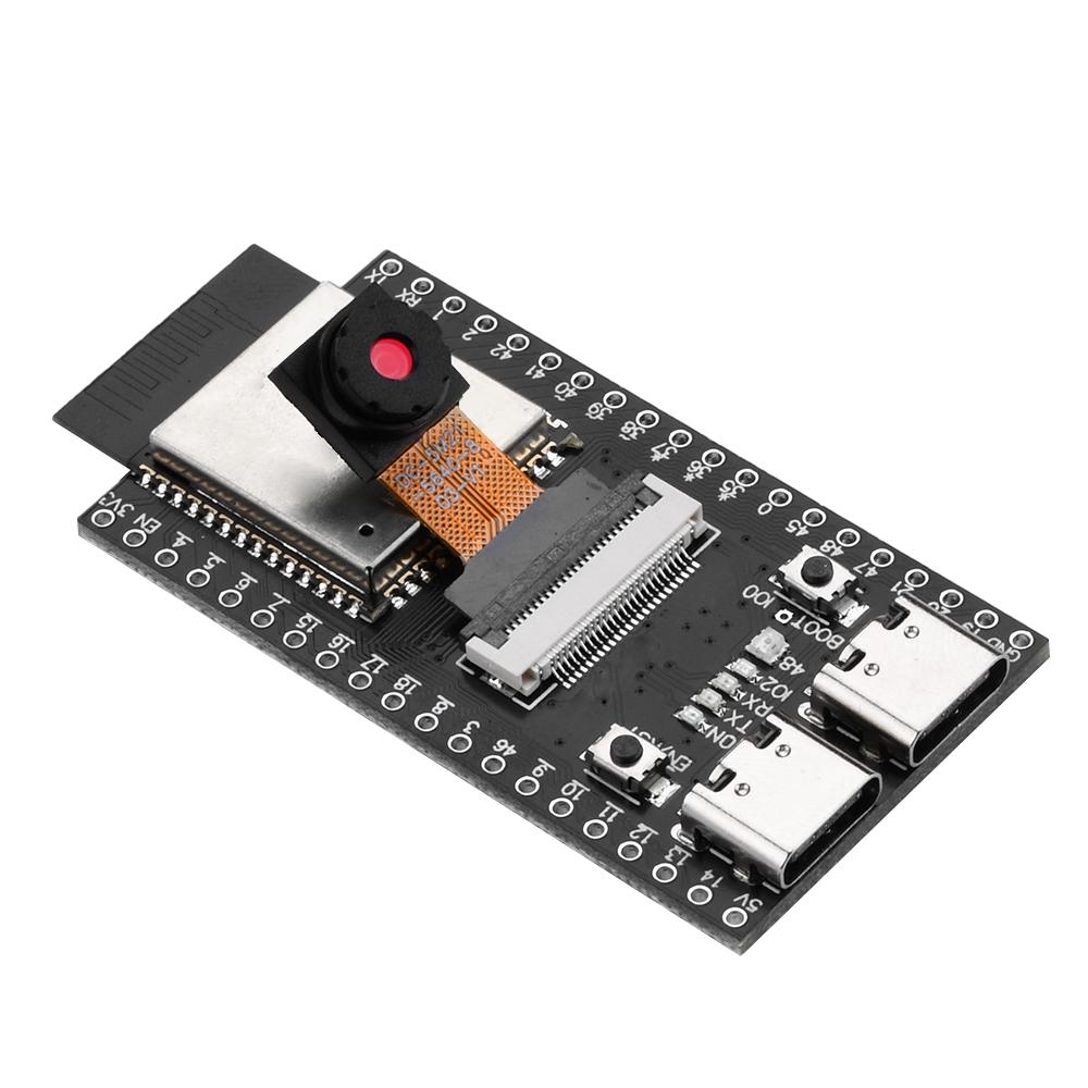 ESP32-S3 CAM Entwicklungsplatine 2,4G WLAN BT Modul OV2640/OV5640 Kameramodul onboard ESP32-S3 WROOM-1 N16R8 Modul Dual Type-C