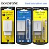 BOROFONE BA21A QC3.0 Single Port Charger with Cable, Universal Fast Charging, EU Plug