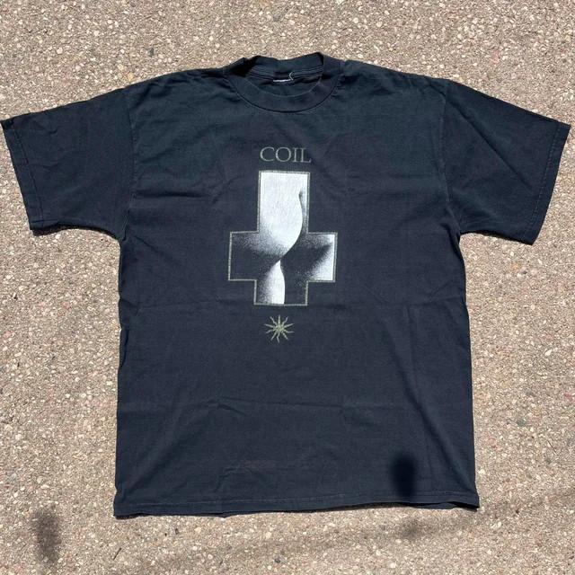 VTG T-shirt z nadrukiem cewki Damski Męski Krótki rękaw Bawełna Czarny Unisex T-shirt