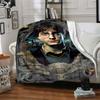 1pc Hogwarts School of Witchcraft and Wizardry Flannel Blanket Soft Warm Throw for Home, Office, Travel, All-Season Cozy Bedding Gift L1461