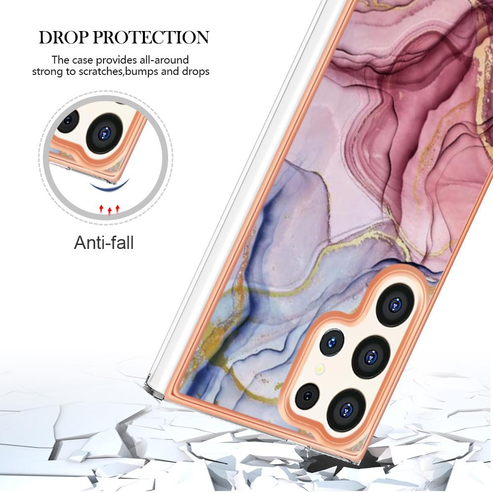 Abnehmbares Umhängeband mit rosarotem Marmor-Schnalle oder Anti-Fall-Ring oder weiche Handyhülle mit glattem Design für Samsung iPhone Redmi Oppo Moto Honor Google Sony ...