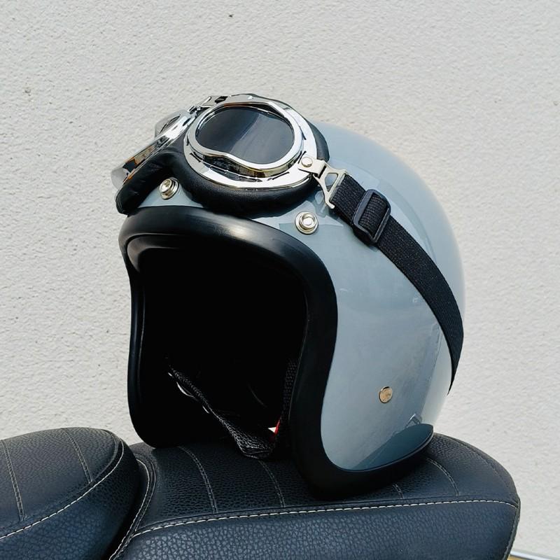 BLD Electric Motorcycle Helmet Lightweight Unisex Retro Cruise XL