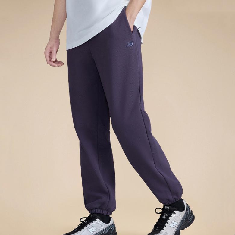 New Balance NB Grey Knitted Sweatpants Unisex Purple MLF19181-PUR