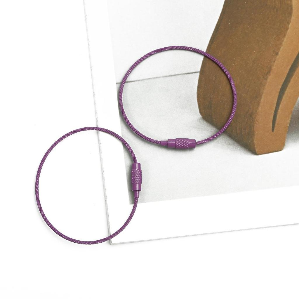 2Pcs Steel Wire Spray Painted Keyring Ring For DIY Bracelet Jewelry Making Craft Accessories