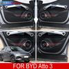 Dla BYD Atto 3 2026 2026 Skórzane Naklejki Ochronne na Drzwi Przeciw Kopnięciom Folia Ochronna na Krawędź Wewnętrzną ze Skóry PU Włókna Węglowego Akcesoria Samochodowe