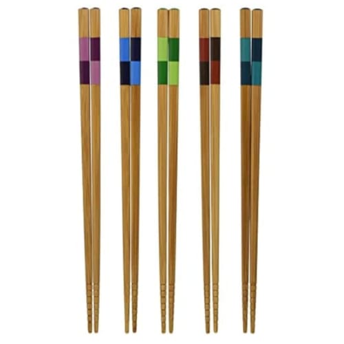 Aoba Ancient Chopsticks, 22.5cm, Japanese Style, Guest Chopsticks, Smooth Bamboo, 527350, Pack of 5