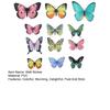 3D Butterfly Wall Decals Removable Colorful Butterfly Wall Stickers DIY Wall Art Murals for Babys Bedroom TV Background Living Room