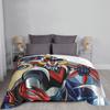 UFO Robot Goldorak Grendizer Anime Mechanical Warrior Blankets Soft Warm Flannel Throw Blanket Plush for Bed room Picnic Couch