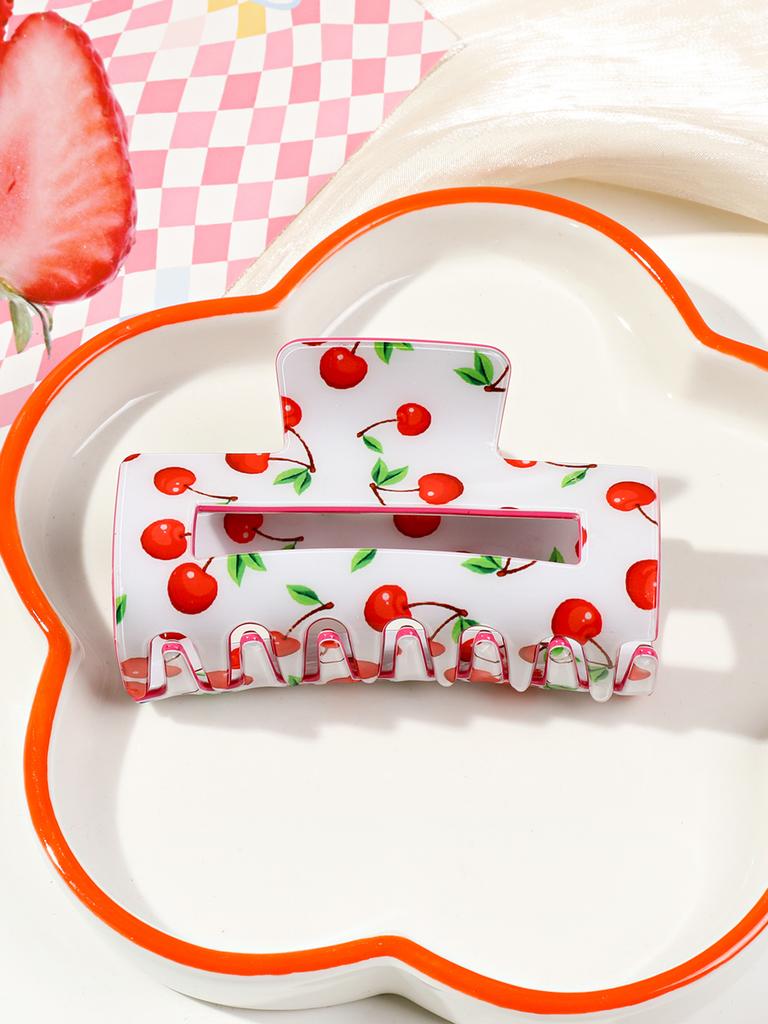 Módní letní sponky do vlasů s ovocným potiskem pro ženy a dívky, styling 3,2 palce, sponka do vlasů, acetátové retro vlasové doplňky