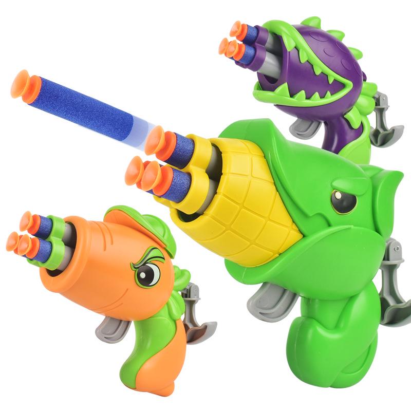 Children's Cartoon Soft Bullet Toy Gun - Manual Loading Shooting Toy for Kids