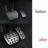 For Benz GLA 2020-2024 Silver Aluminum Accelerator Brake Pedal Footboard Trim 2*